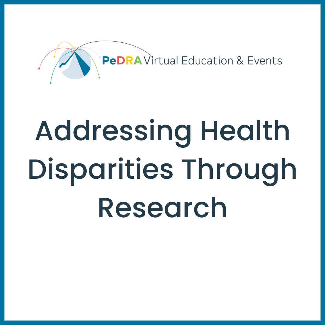 Addressing Health Disparities Through Research