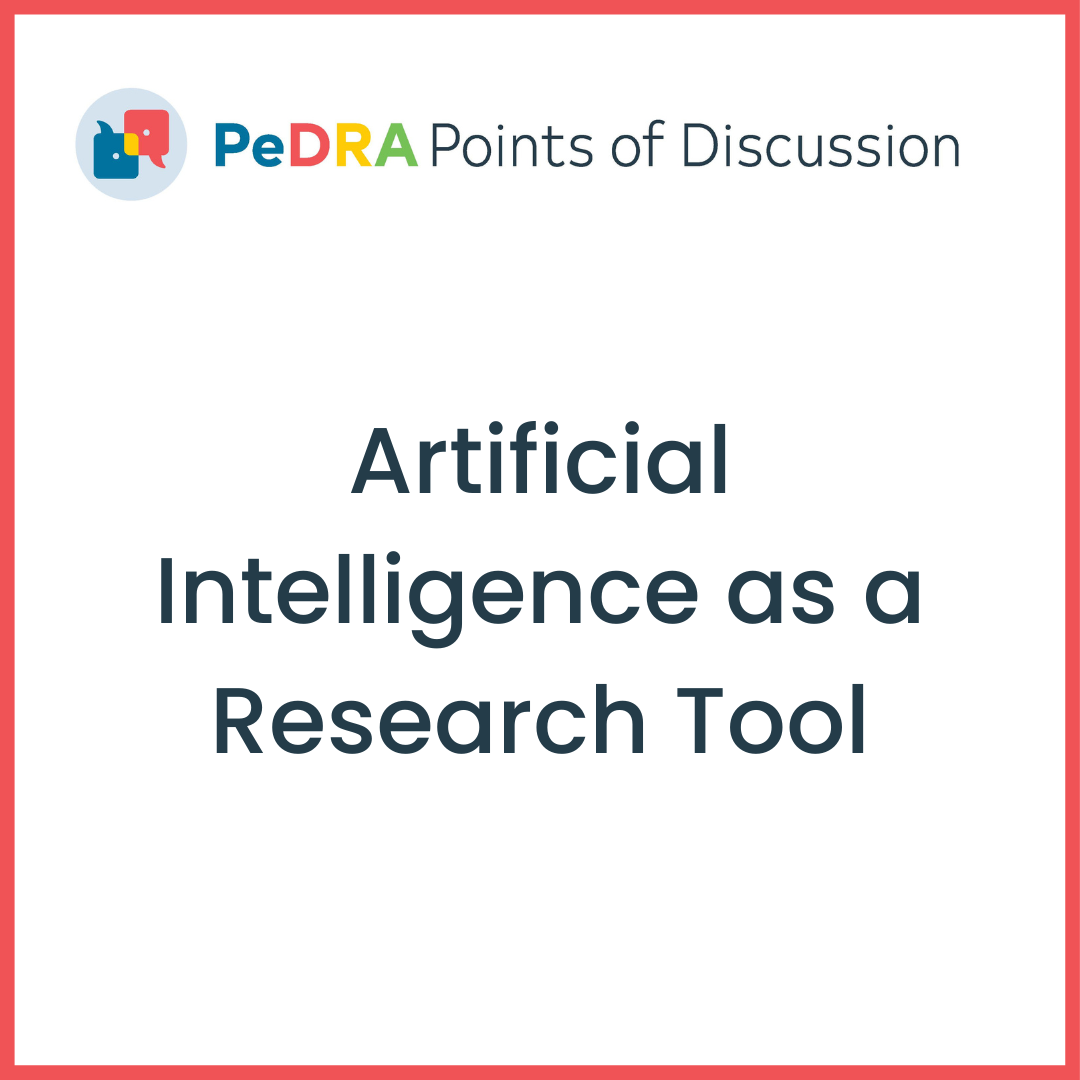 Points of Discussion: Artificial Intelligence as a Research Tool